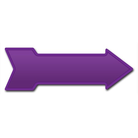 Signmission Purple Arrow Decal Funny Home Decor 36in Wide D-A-12-999654